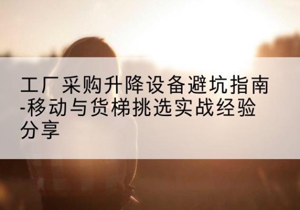 永宁移动式升降机怎么选-工厂采购升降设备避坑指南-移动与货梯挑选实战经验分享